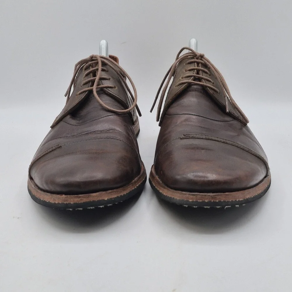 Timberland Boot Company Shoes Mens Size 10 Brown Leather Cap Toe Oxford 75507‎